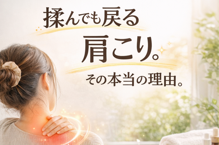 揉んでも戻る肩こり。その本当の理由。