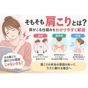そもそも肩こりとは？肩がこる仕組みをわかりやすく解説（姿勢・肩甲骨・呼吸）その肩こり、肩だけが原因じゃないかも？